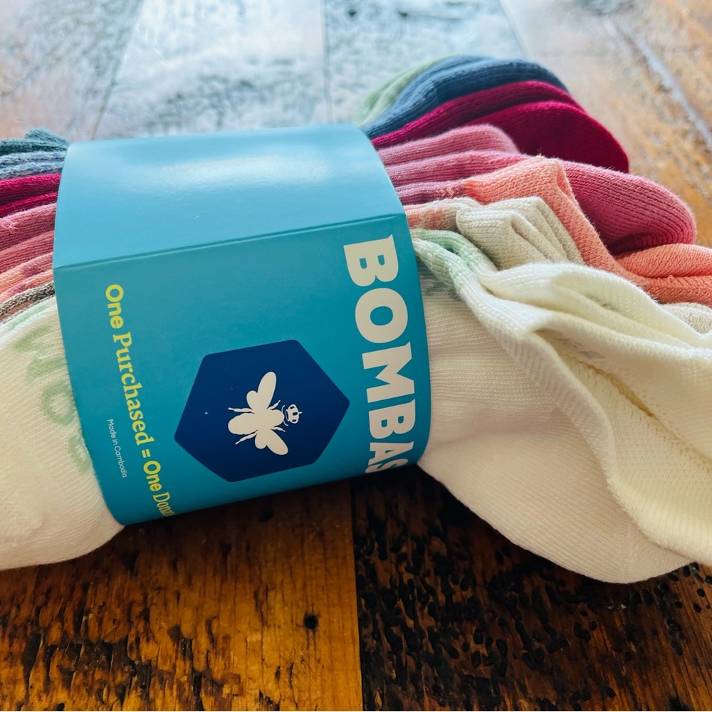 Bombas Crew Socks - White, Pink, Red, Coral, Mint, Navy
